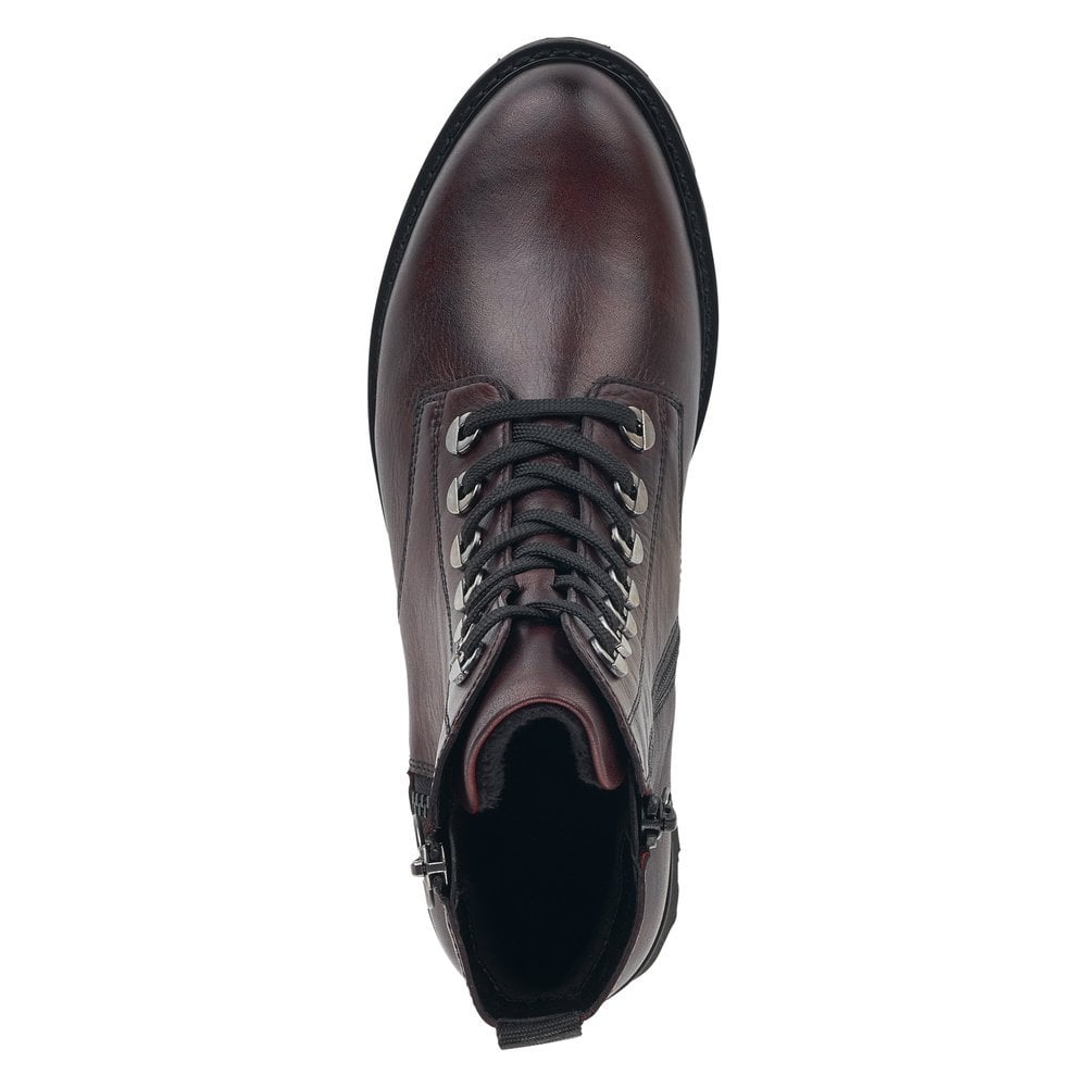 Remonte D8671 Zipper Boot - Burgundy - image 006 |ww_colour=burgundy|ww_order=006|