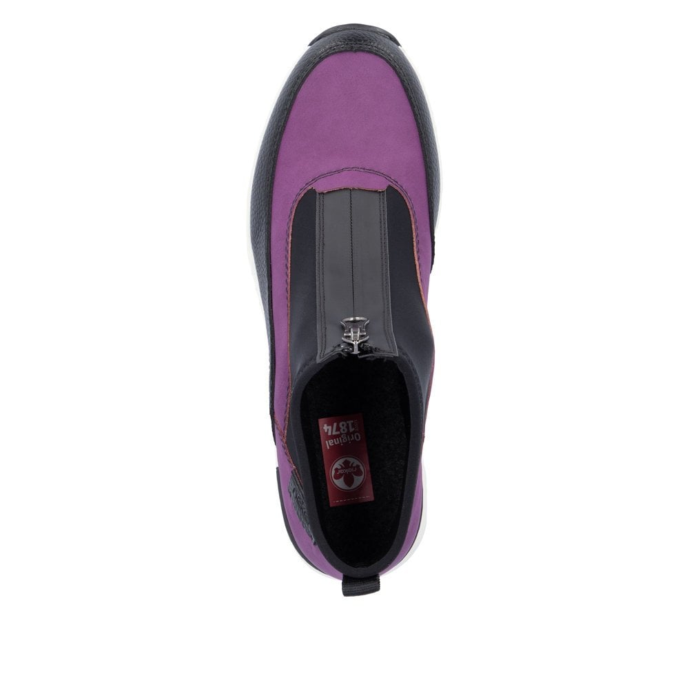 Rieker Korsica N6352 Ankle Boot - Purple - image 004 |ww_colour=purple|ww_order=004|