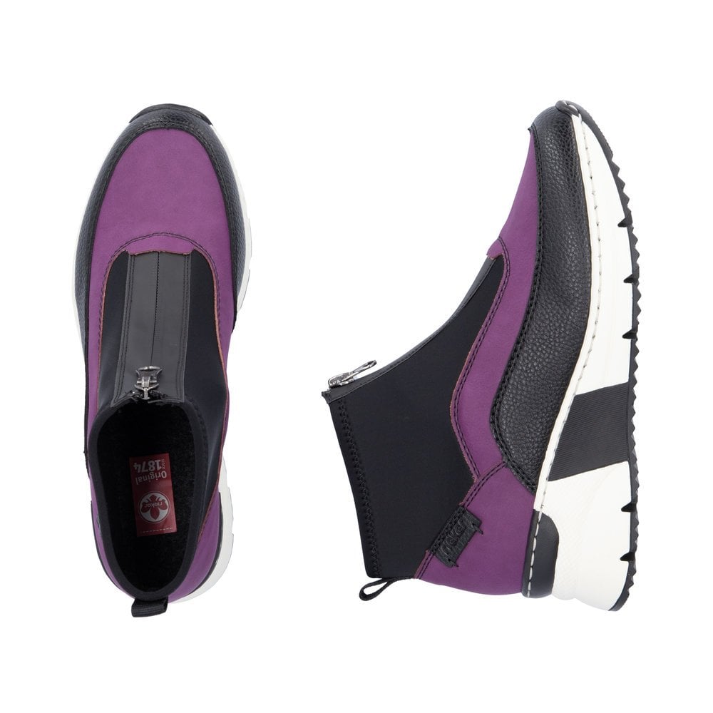 Rieker Korsica N6352 Ankle Boot - Purple - image 008 |ww_colour=purple|ww_order=008|