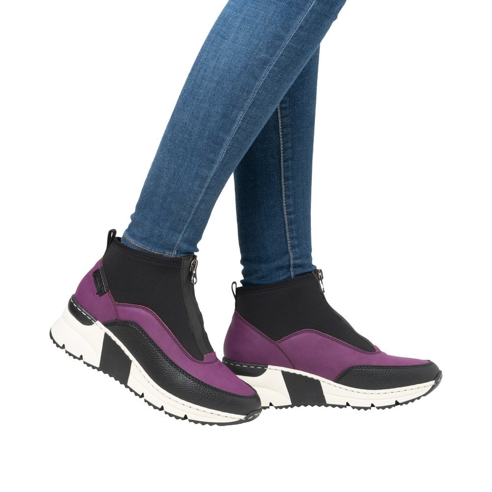 Rieker Korsica N6352 Ankle Boot - Purple - image 009 |ww_colour=purple|ww_order=009|