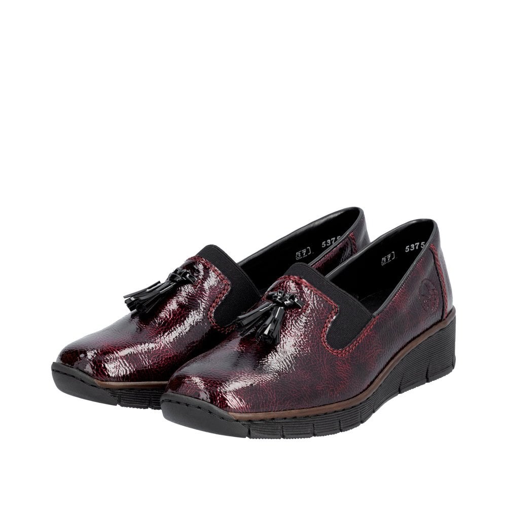 Rieker 53751 Moccasin Shoe - Red - image 003 |ww_colour=red|ww_order=003|