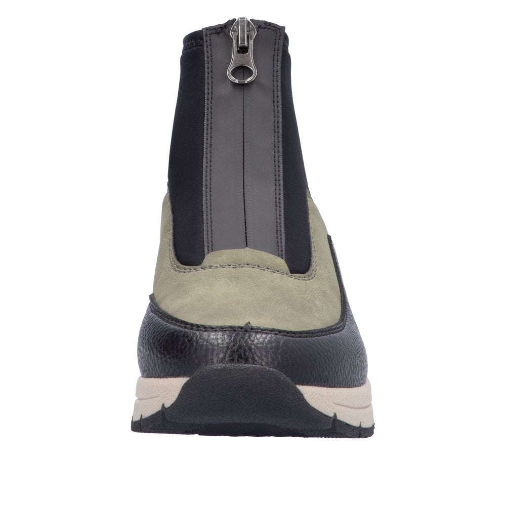 Rieker N9362 Athens Zip Up Ankle Boots - Green - image 007 |ww_colour=green|ww_order=007|