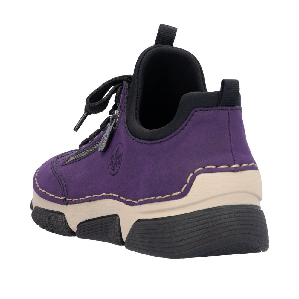 Rieker 45973 Lace-up Shoe - Purple - image 005 |ww_colour=purple|ww_order=005|