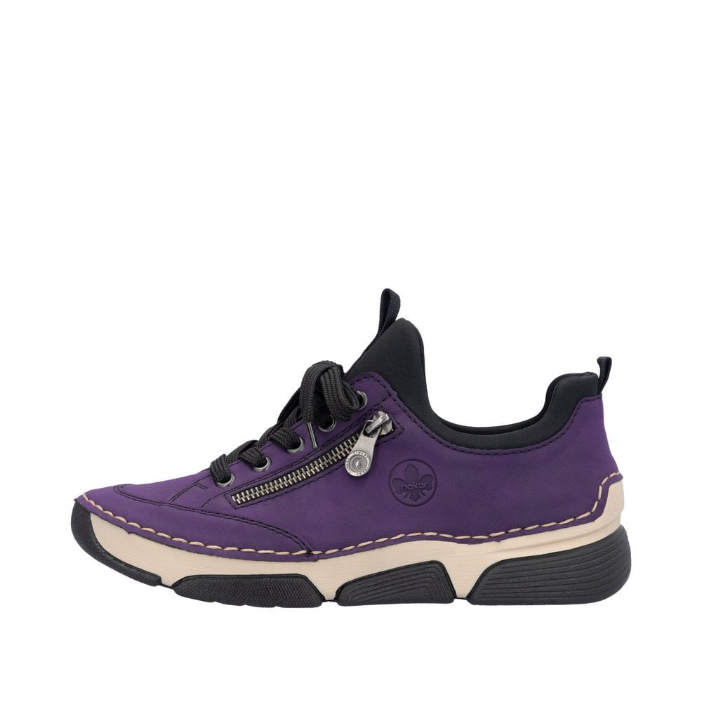 Rieker 45973 Lace-up Shoe - Purple - image 006 |ww_colour=purple|ww_order=006|