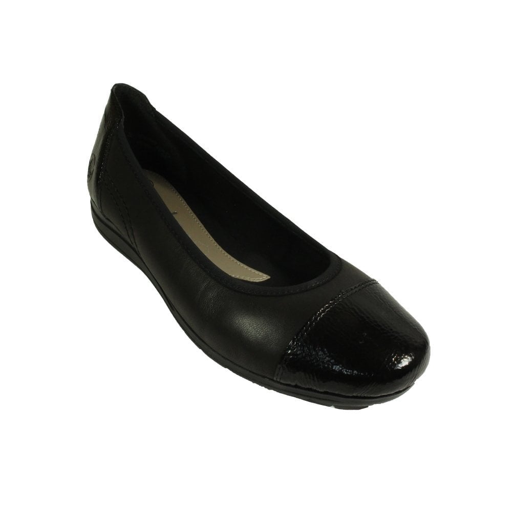 Rieker L9351 Ballet Shoe - Black - image 001 |ww_colour=black|ww_order=001|