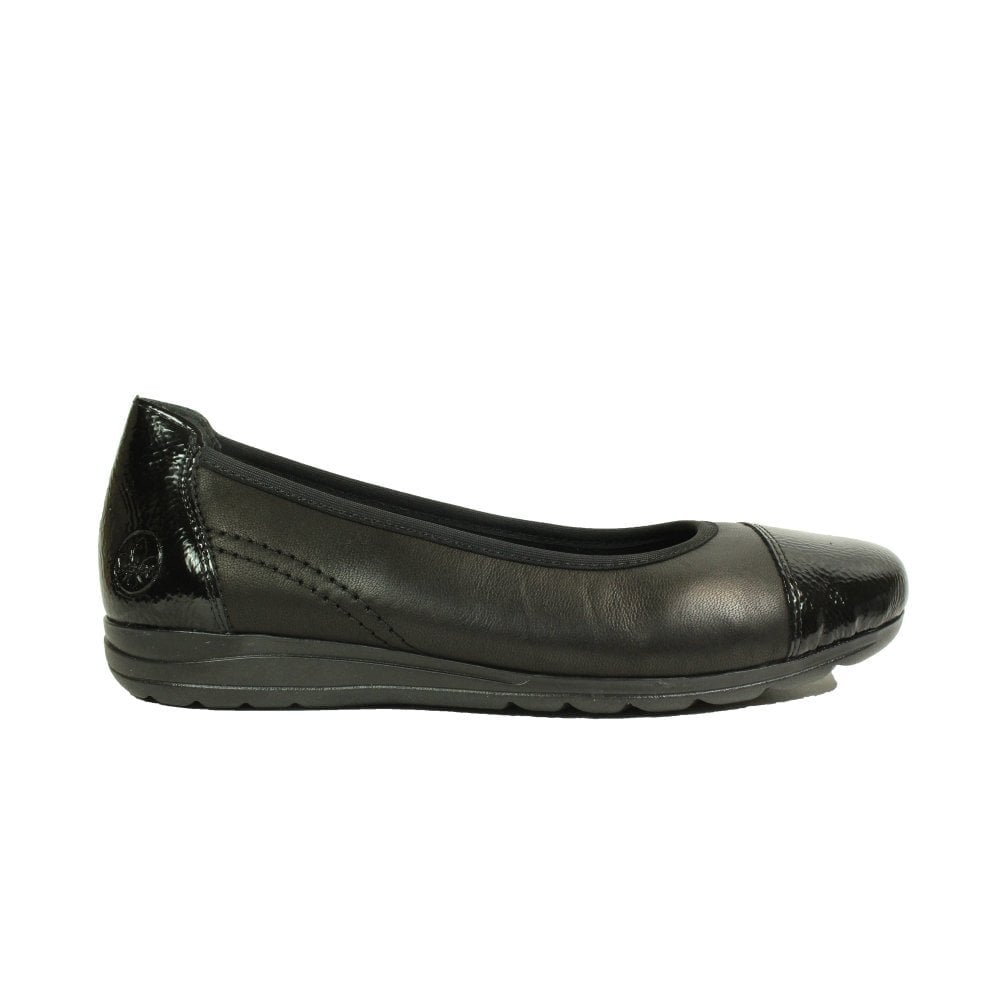 Rieker L9351 Ballet Shoe - Black - image 004 |ww_colour=black|ww_order=004|