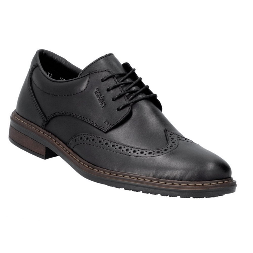 Rieker 17620 Lace Up Brogues - Black - image 001 |ww_colour=black|ww_order=001|