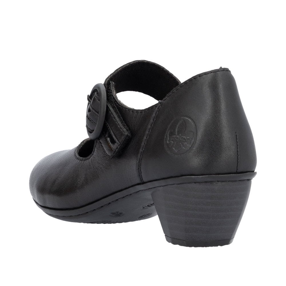 Rieker 41756 Heeled Shoe - Black - image 005 |ww_colour=black|ww_order=005|