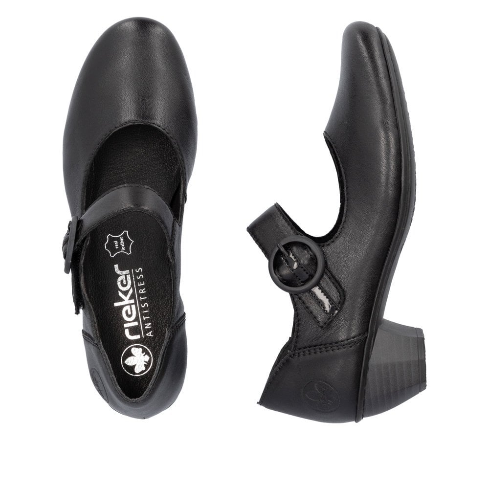 Rieker 41756 Heeled Shoe - Black - image 007 |ww_colour=black|ww_order=007|