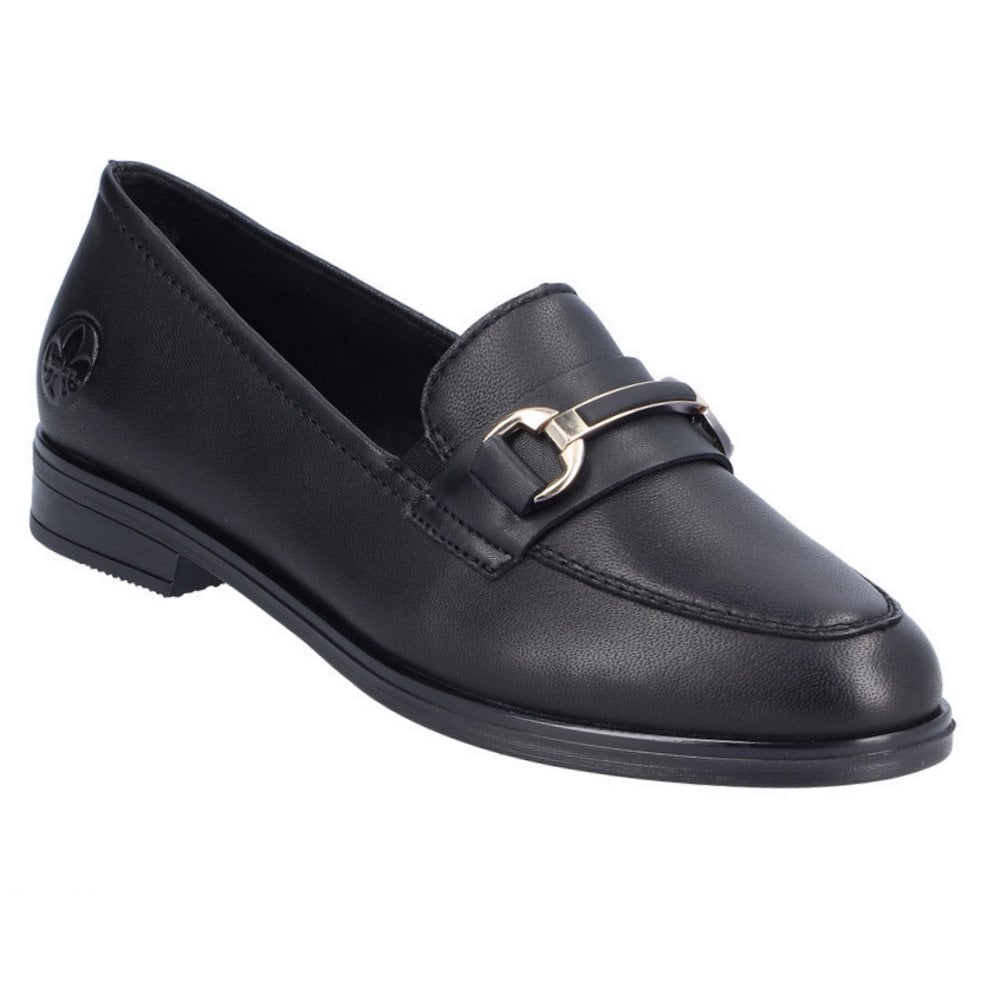 Rieker 46262 Moccasin Slip On Shoe - Black - image 001 |ww_colour=black|ww_order=001|