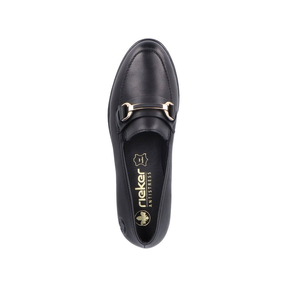 Rieker 46262 Moccasin Slip On Shoe - Black - image 006 |ww_colour=black|ww_order=006|