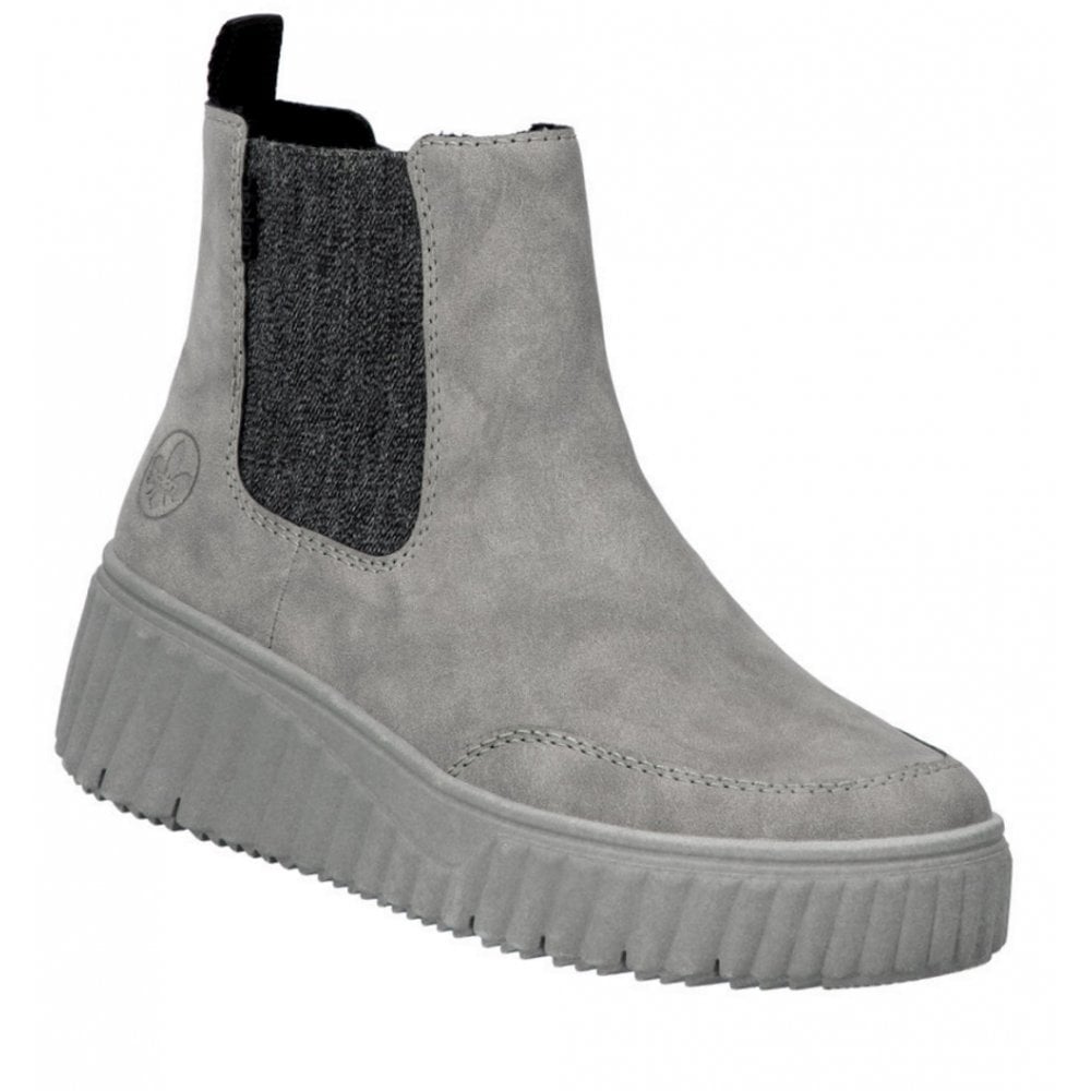 Rieker N2553 Zip Up Chelsea Ankle Boot - Grey - image 001 |ww_colour=grey|ww_order=001|
