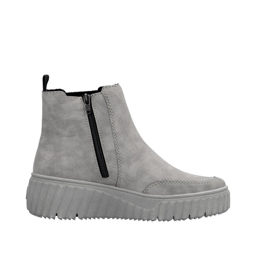 Rieker N2553 Zip Up Chelsea Ankle Boot - Grey - image 003 |ww_colour=grey|ww_order=003|