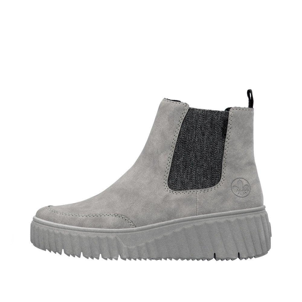 Rieker N2553 Zip Up Chelsea Ankle Boot - Grey - image 005 |ww_colour=grey|ww_order=005|