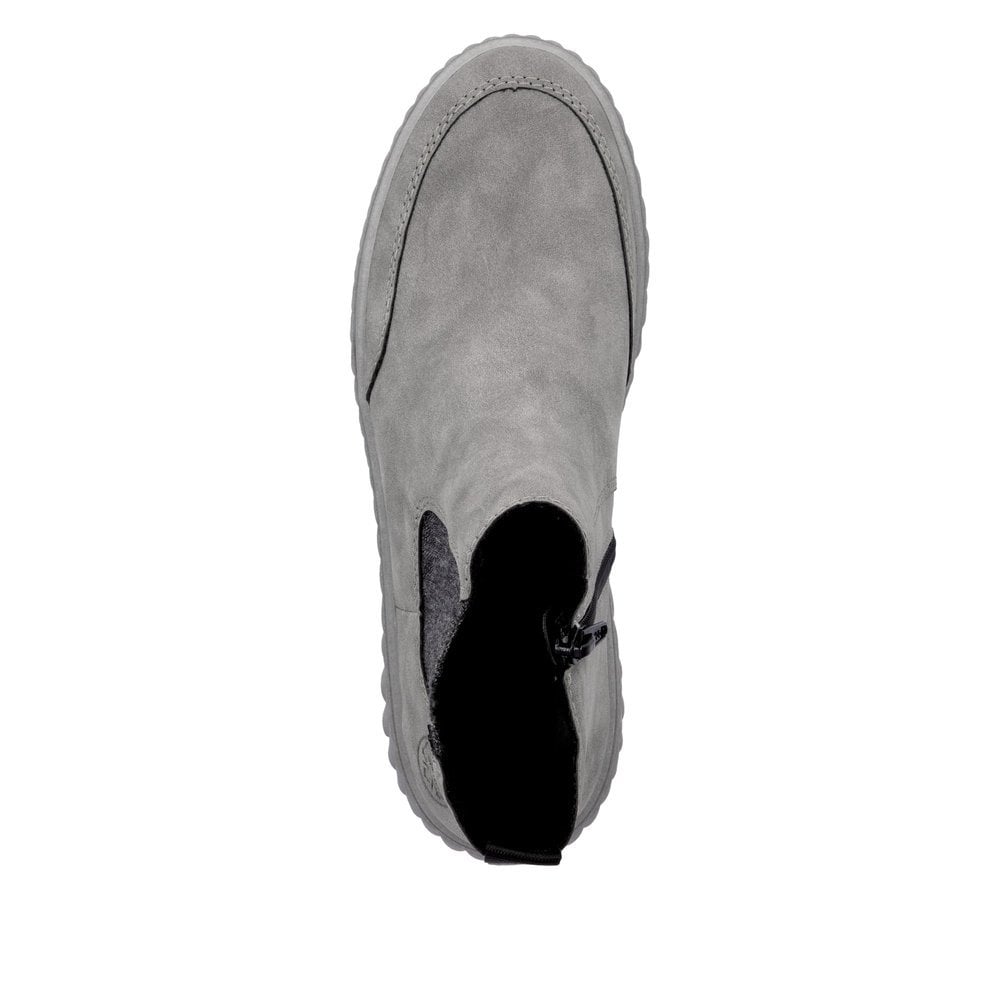Rieker N2553 Zip Up Chelsea Ankle Boot - Grey - image 009 |ww_colour=grey|ww_order=009|
