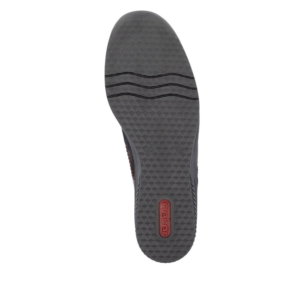 Rieker 487C0 Touch Strap Fastening Shoe - Brown - image 007 |ww_colour=brown|ww_order=007|