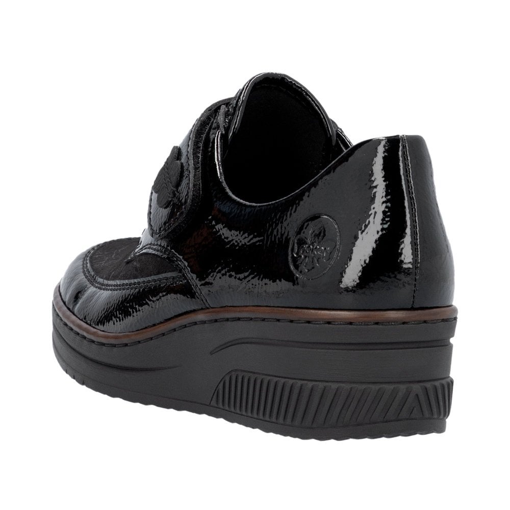Rieker 487C0 Touch Strap Fastening Shoe - Black - image 003 |ww_colour=black|ww_order=003|