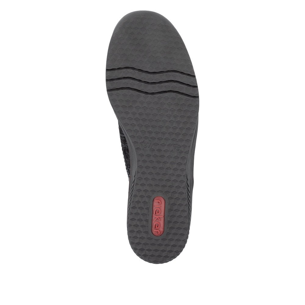Rieker 487C0 Touch Strap Fastening Shoe - Black - image 007 |ww_colour=black|ww_order=007|