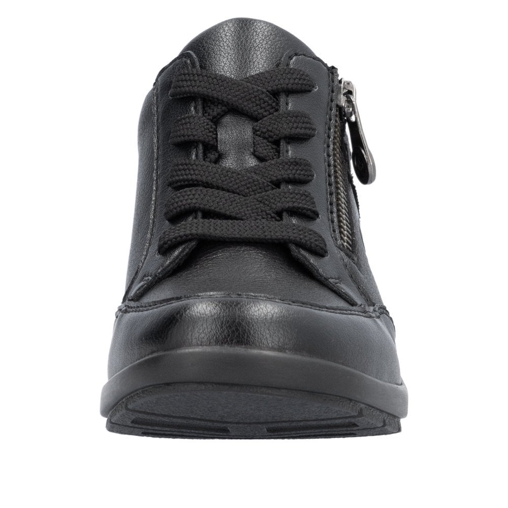 Rieker L4801 Lace & Zip Up Casual Shoe - Black - image 006 |ww_colour=black|ww_order=006|