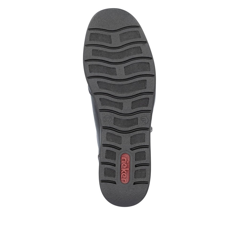 Rieker L4801 Lace & Zip Up Casual Shoe - Black - image 007 |ww_colour=black|ww_order=007|