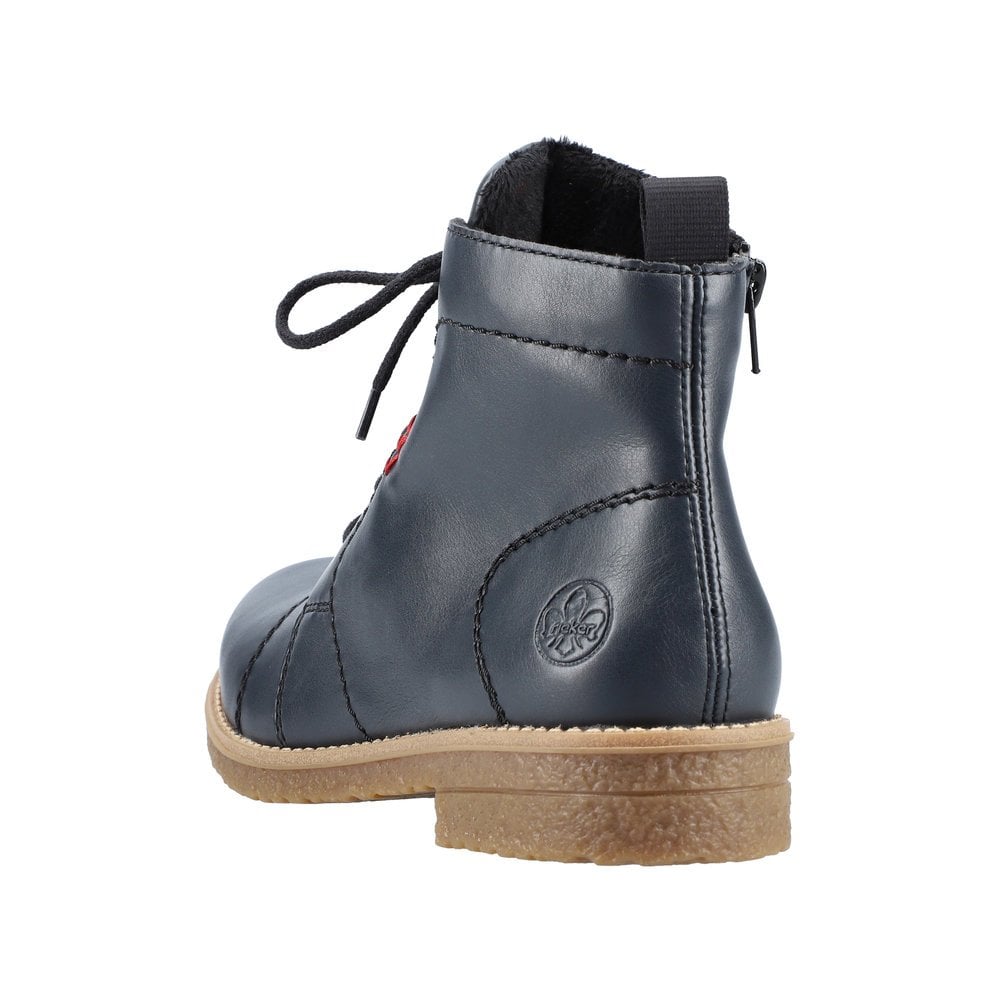 Rieker 73500 Zip/Lace-up Boots - Blue - image 003 |ww_colour=blue|ww_order=003|