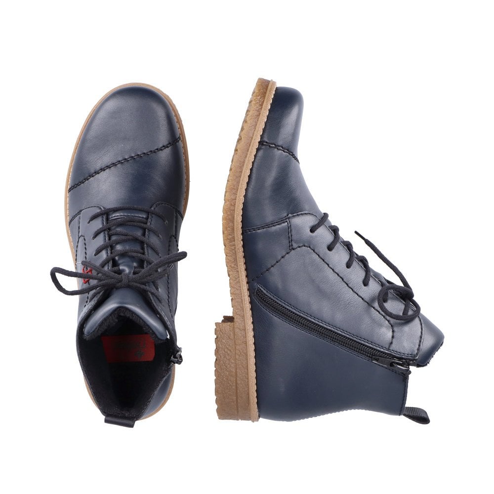 Rieker 73500 Zip/Lace-up Boots - Blue - image 008 |ww_colour=blue|ww_order=008|
