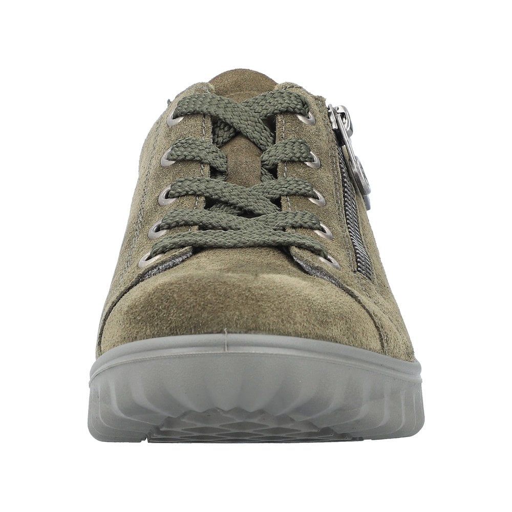 Rieker Etta 59000 Suede Zip/Lace-up Tex Trainer - Green - image 006 |ww_colour=green|ww_order=006|