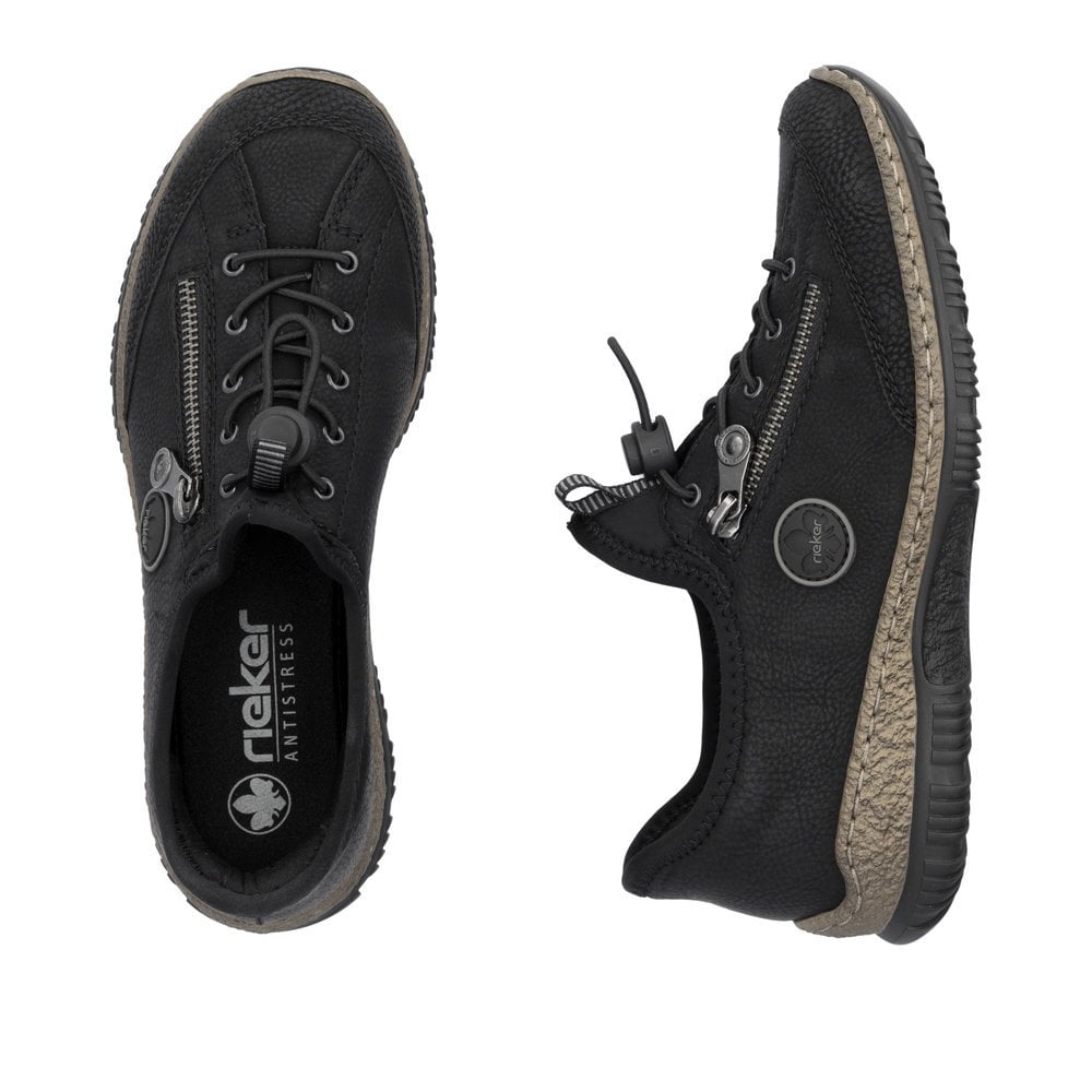 Rieker N3267 Trainer - Black - image 002 |ww_colour=black|ww_order=002|