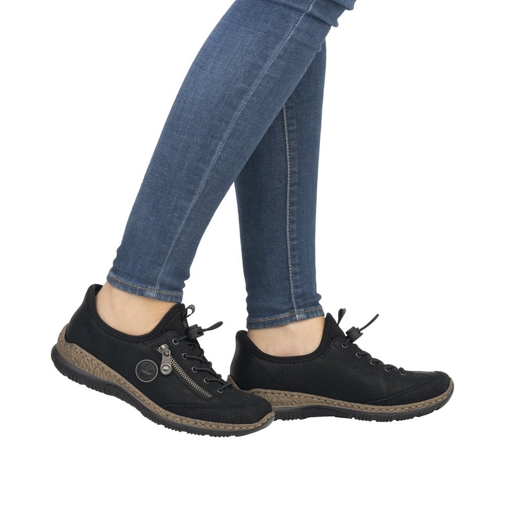 Rieker N3267 Trainer - Black - image 003 |ww_colour=black|ww_order=003|