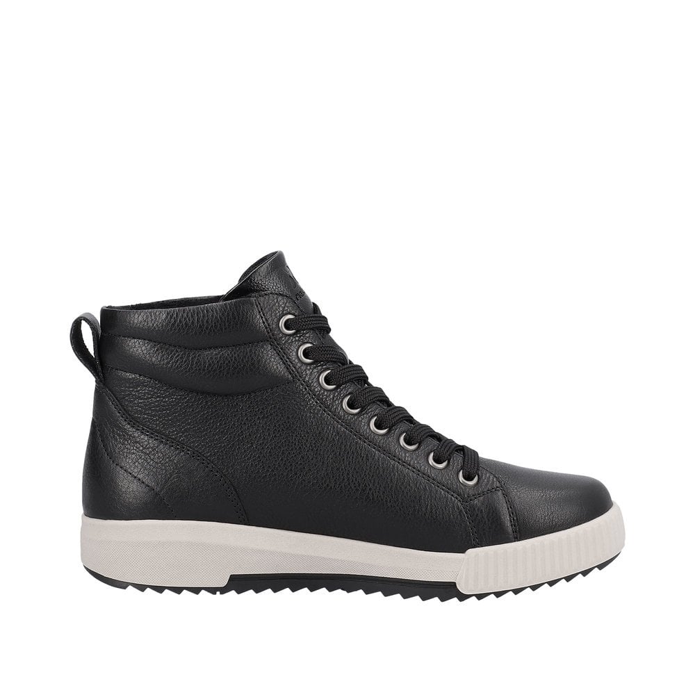 Rieker W0164 Lace/Zip up Ankle Boot - Black - image 002 |ww_colour=black|ww_order=002|