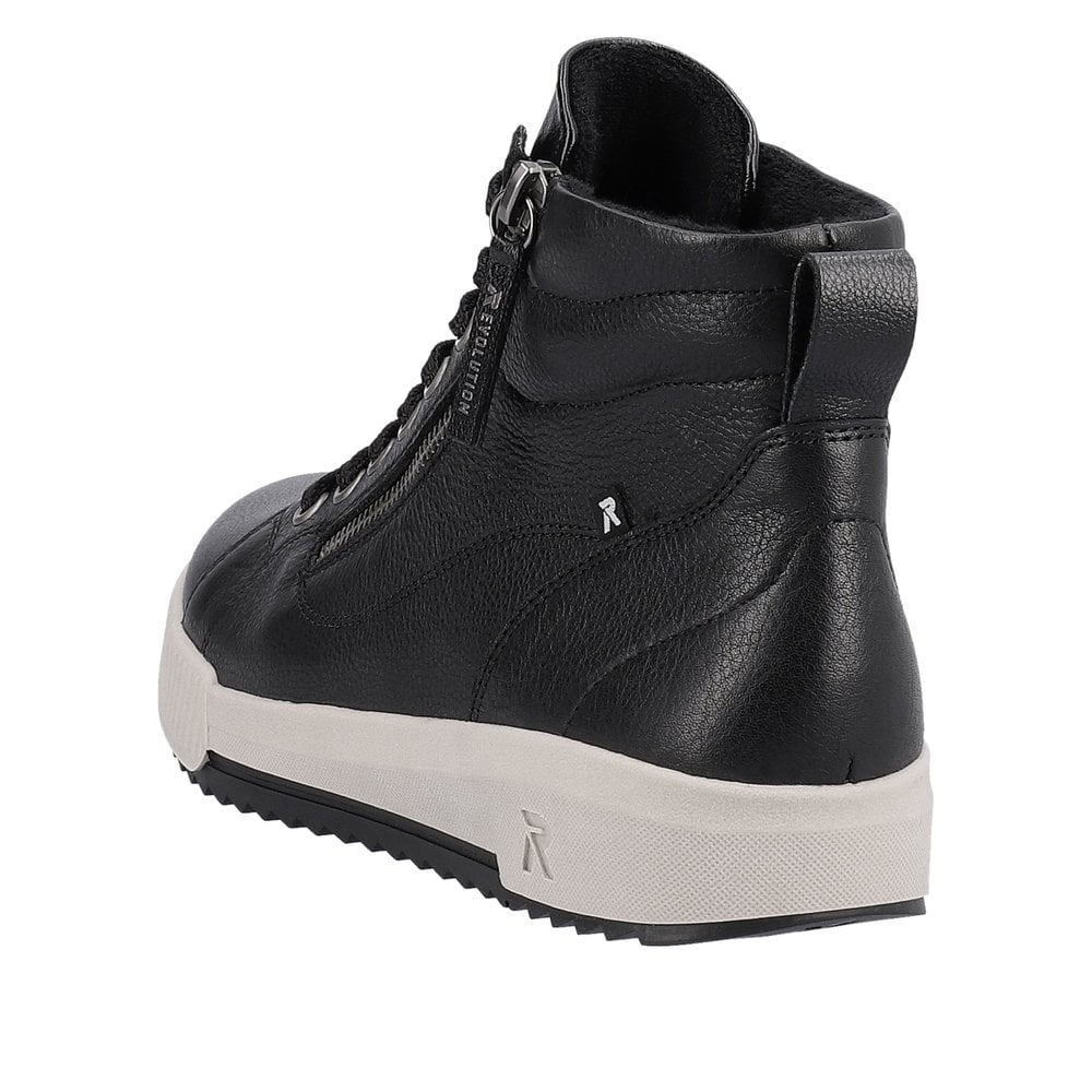 Rieker W0164 Lace/Zip up Ankle Boot - Black - image 003 |ww_colour=black|ww_order=003|