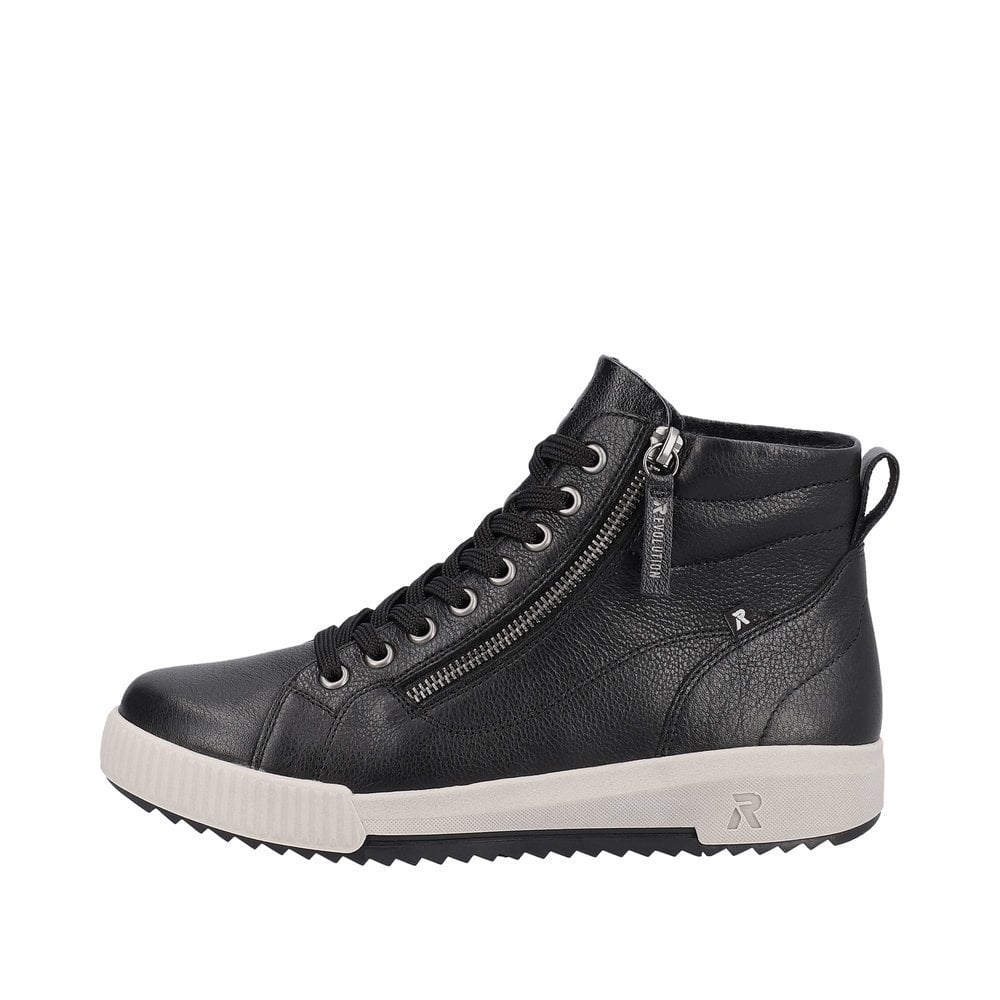 Rieker W0164 Lace/Zip up Ankle Boot - Black - image 005 |ww_colour=black|ww_order=005|
