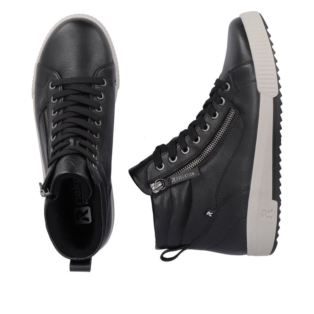 Rieker W0164 Lace/Zip up Ankle Boot - Black - image 009 |ww_colour=black|ww_order=009|