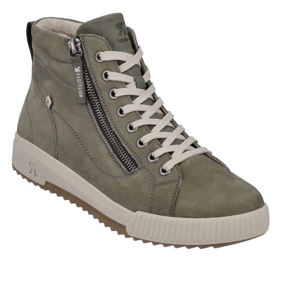 Rieker W0164 Lace/Zip up Ankle Boot - Green - image 001 |ww_colour=green|ww_order=001|