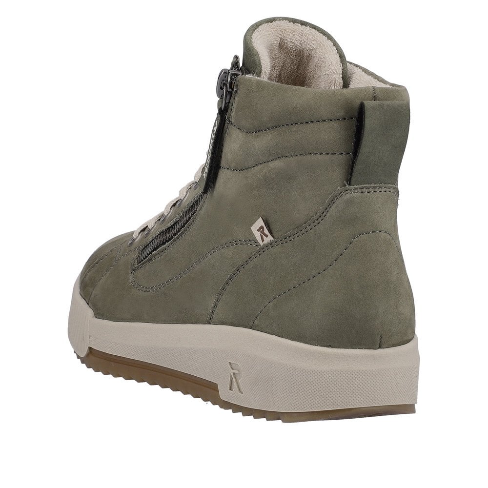 Rieker W0164 Lace/Zip up Ankle Boot - Green - image 003 |ww_colour=green|ww_order=003|