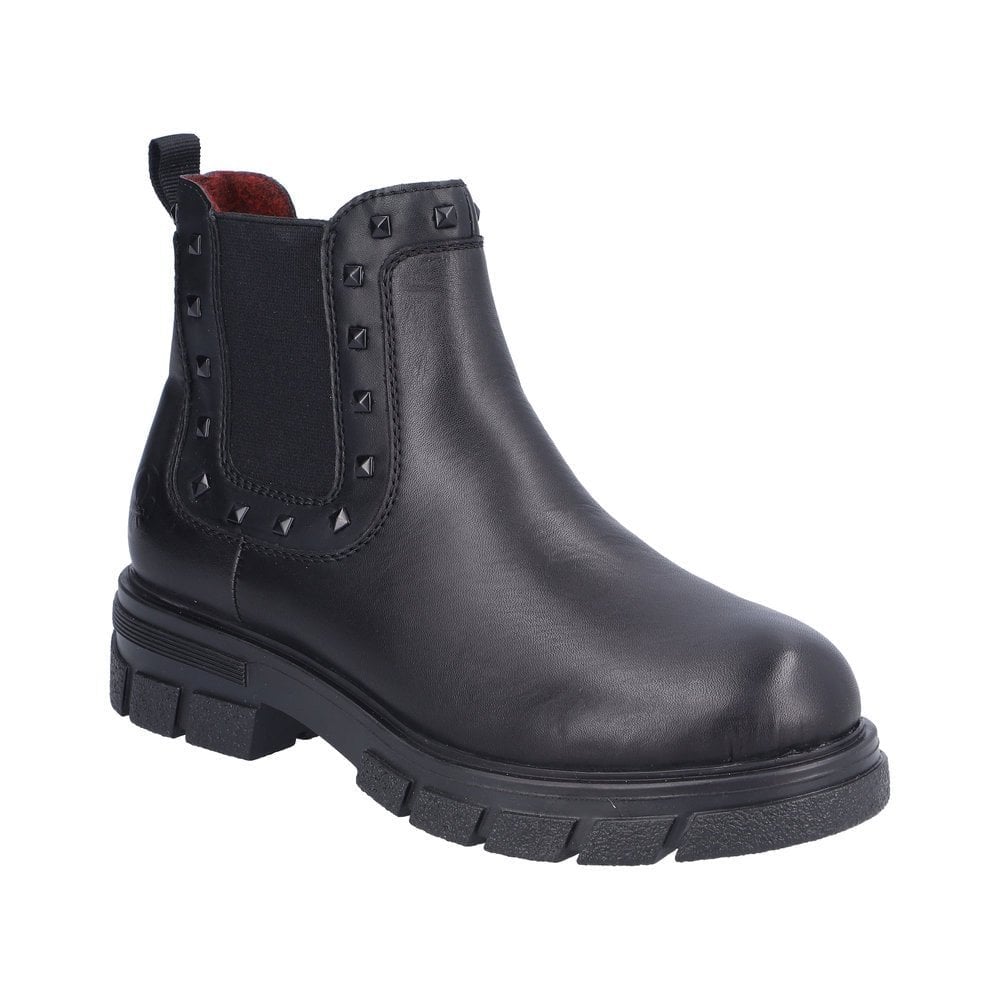 Rieker Zip Up Minato Chelsea Boot - Black - image 001 |ww_colour=black|ww_order=001|