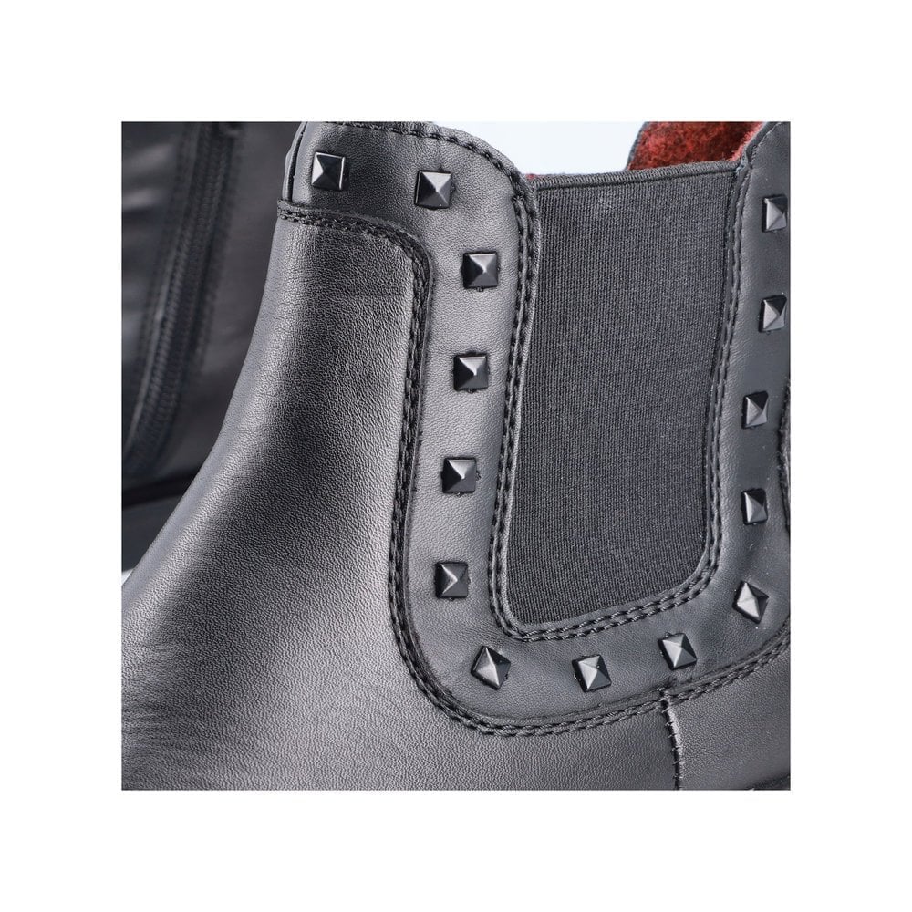 Rieker Zip Up Minato Chelsea Boot - Black - image 006 |ww_colour=black|ww_order=006|