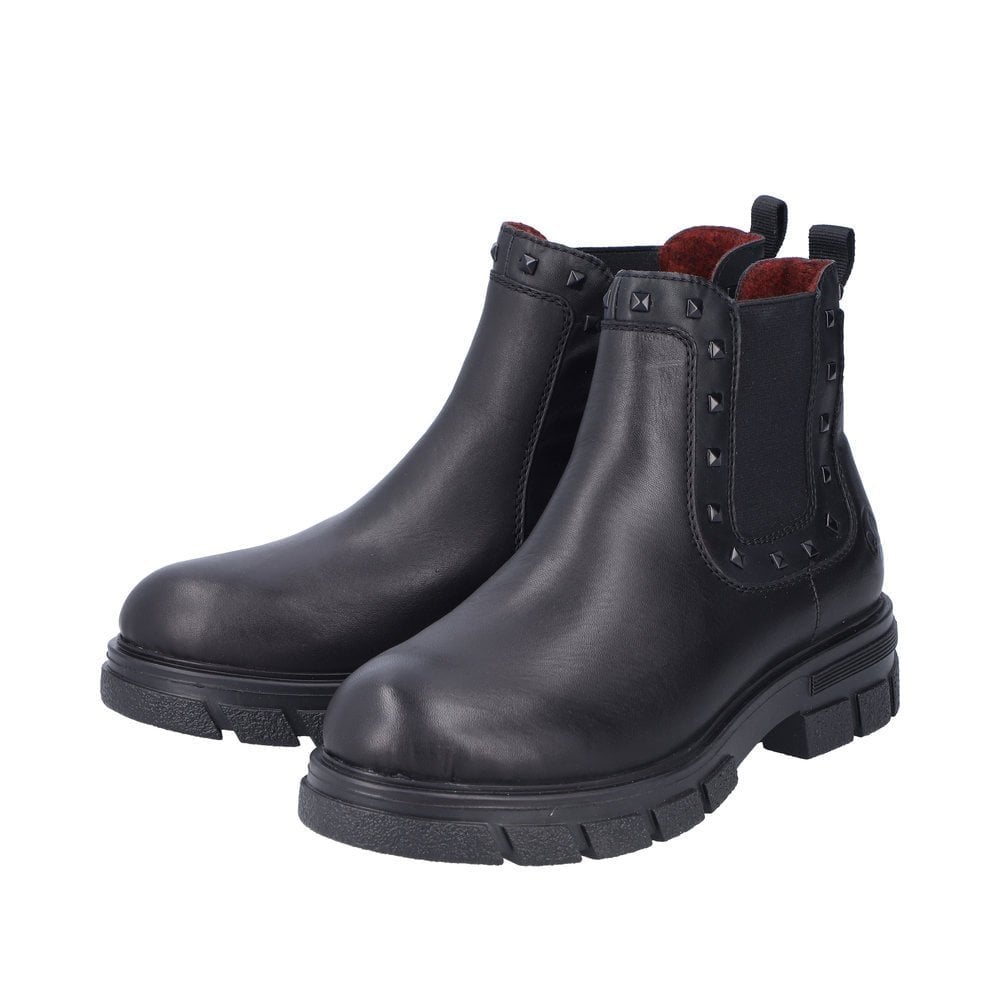 Rieker Zip Up Minato Chelsea Boot - Black - image 007 |ww_colour=black|ww_order=007|