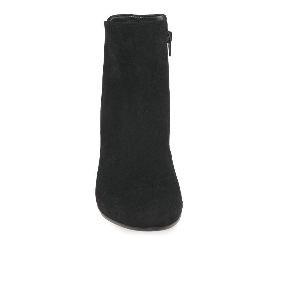Gabor Abbey Zip Up Ankle Boot - Black Suede - image 003 |ww_colour=black-suede|ww_order=003|