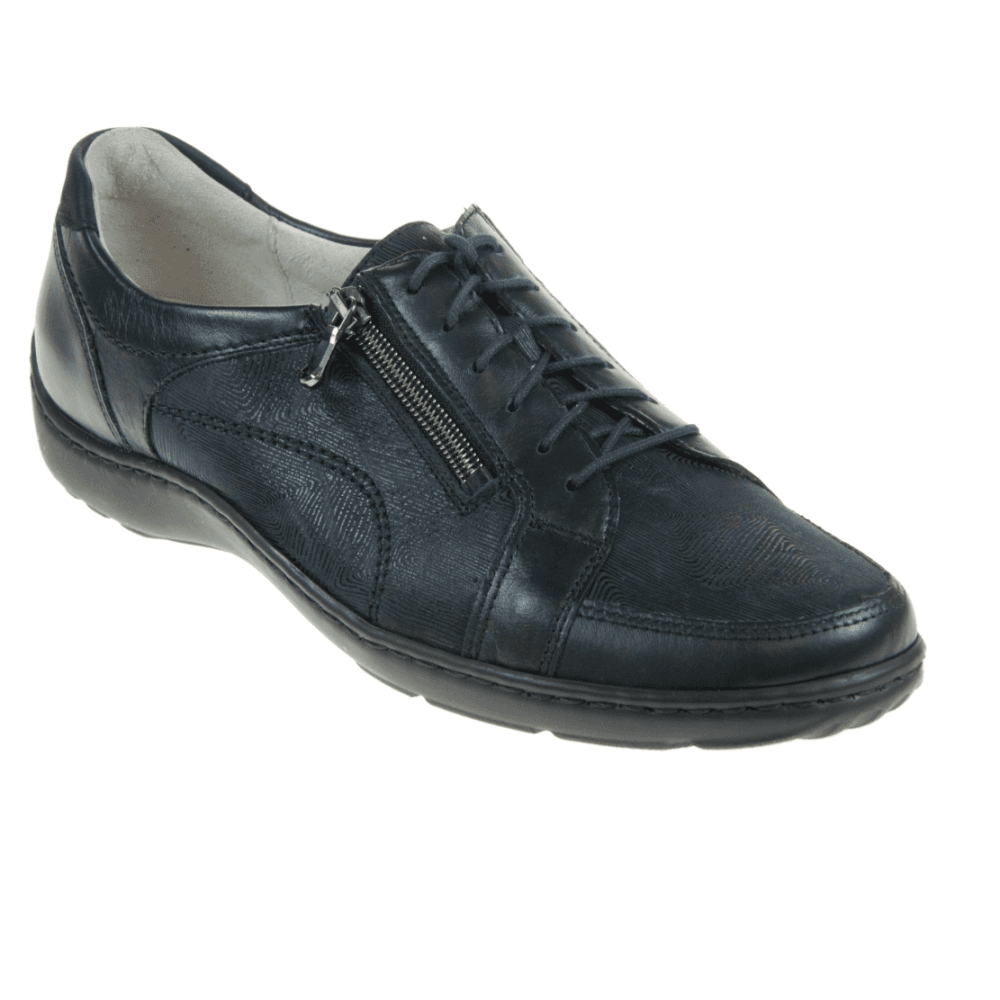 Waldlaufer Henni Lace Up Shoe - Notte - image 001 |ww_colour=notte|ww_order=001|