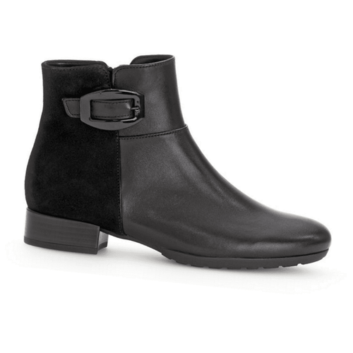 Gabor Bolan H Fit Soft Leather Ankle Boot - Black - image 001 |ww_colour=black|ww_order=001|