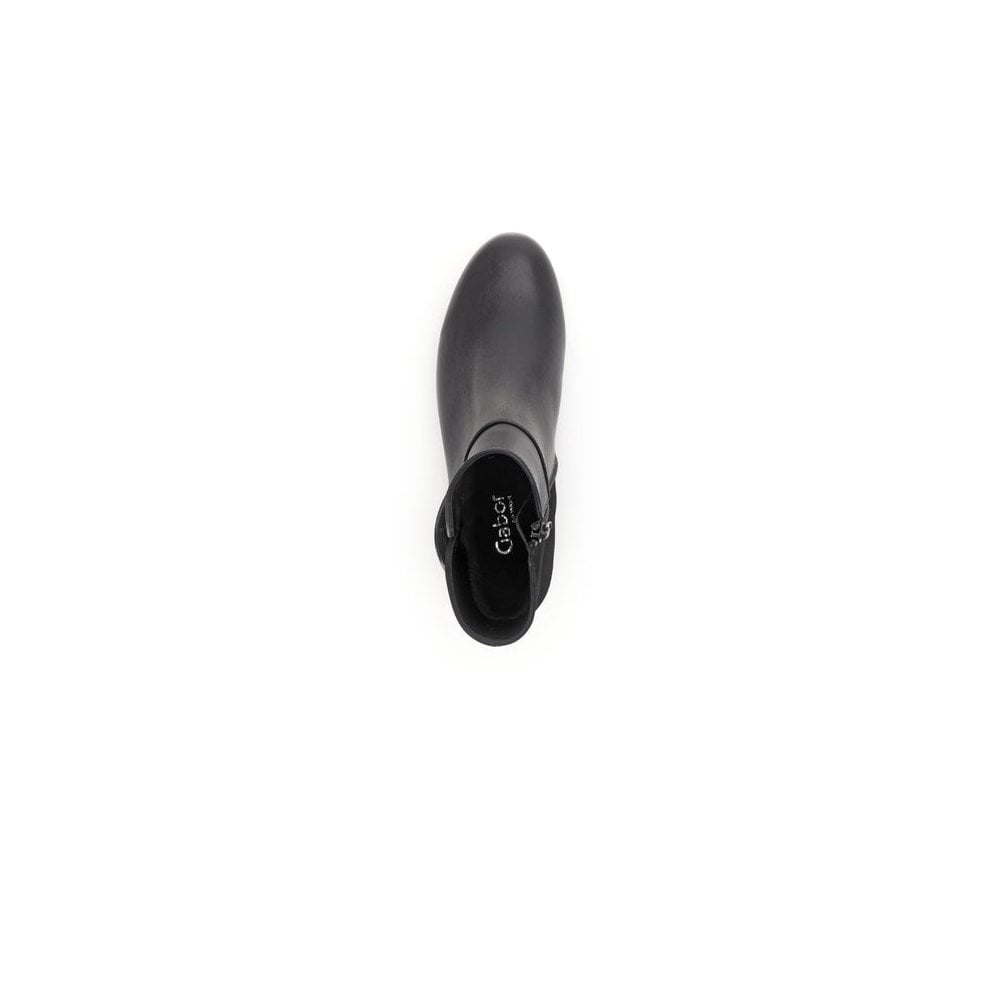Gabor Bolan H Fit Soft Leather Ankle Boot - Black - image 004 |ww_colour=black|ww_order=004|