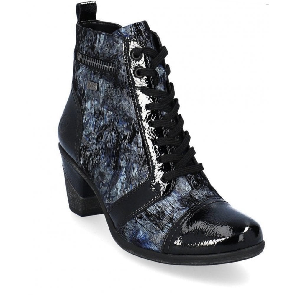 Remonte Lace Up Ankle Boot - Blue - image 001 |ww_colour=blue|ww_order=001|
