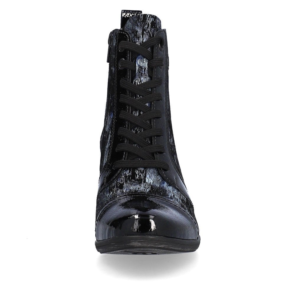 Remonte Lace Up Ankle Boot - Blue - image 004 |ww_colour=blue|ww_order=004|