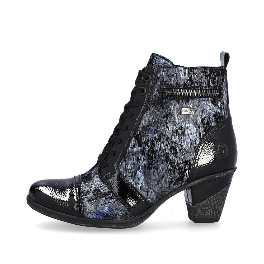 Remonte Lace Up Ankle Boot - Blue - image 005 |ww_colour=blue|ww_order=005|