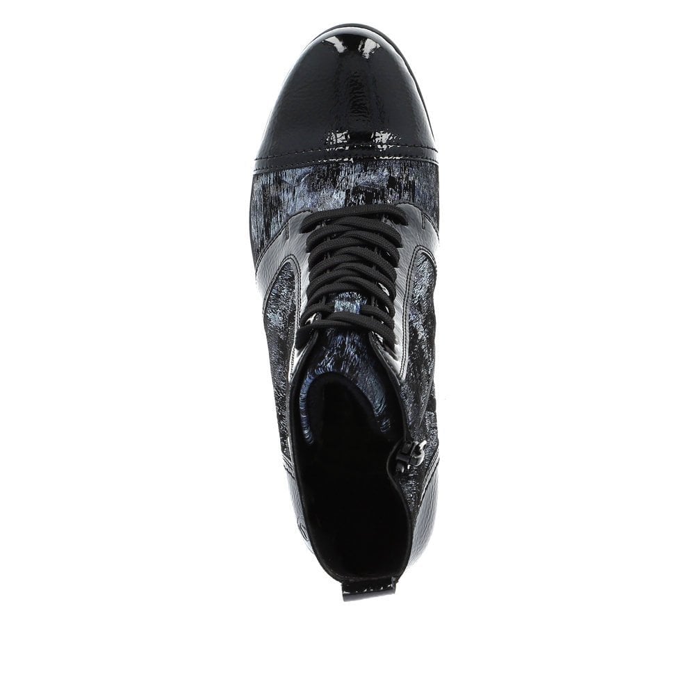 Remonte Lace Up Ankle Boot - Blue - image 006 |ww_colour=blue|ww_order=006|