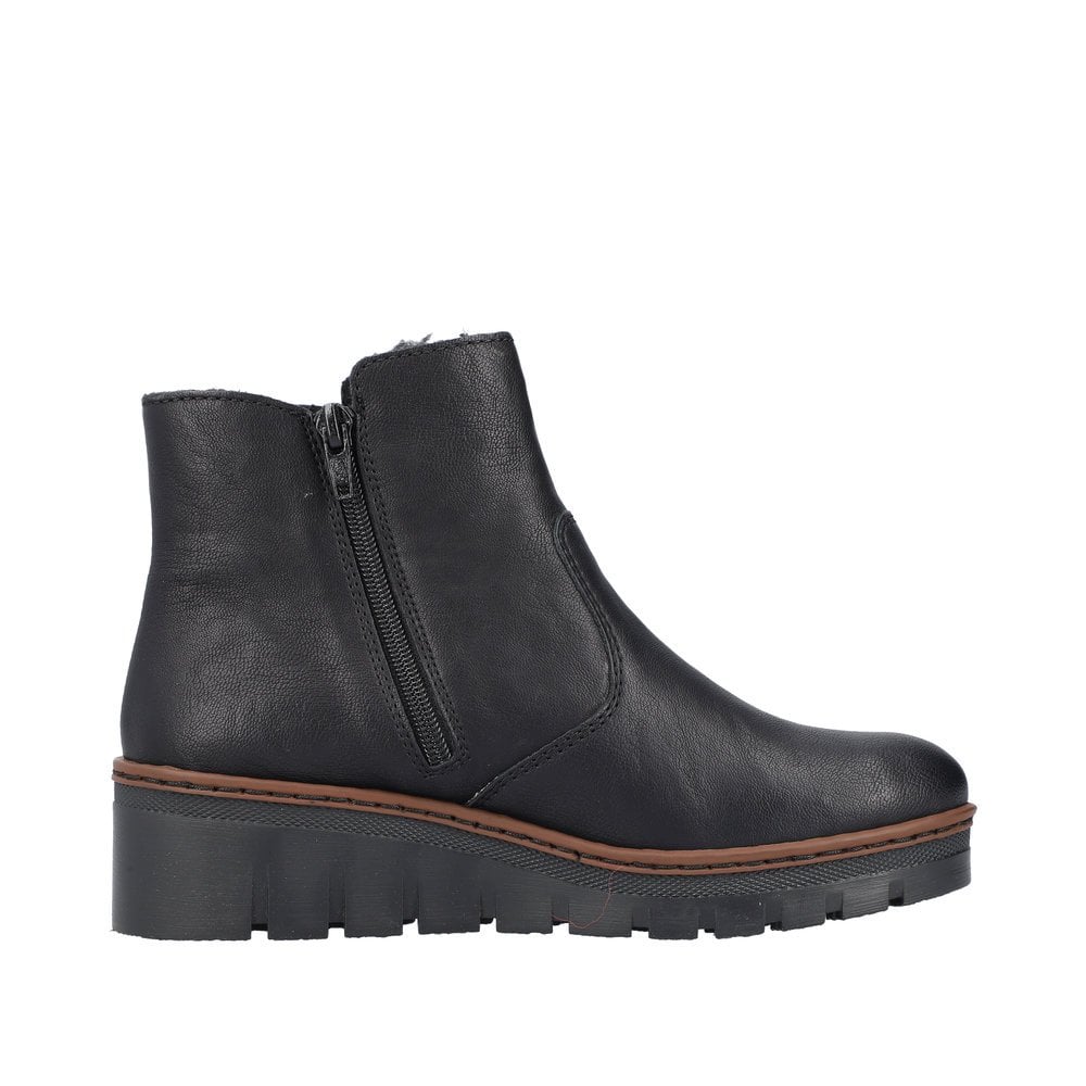 Rieker X9165 Wedge Ankle Boot - Black - image 003 |ww_colour=black|ww_order=003|