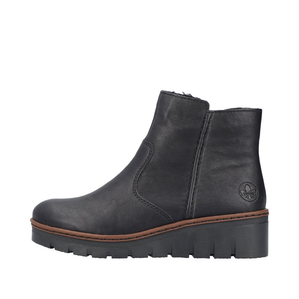 Rieker X9165 Wedge Ankle Boot - Black - image 008 |ww_colour=black|ww_order=008|