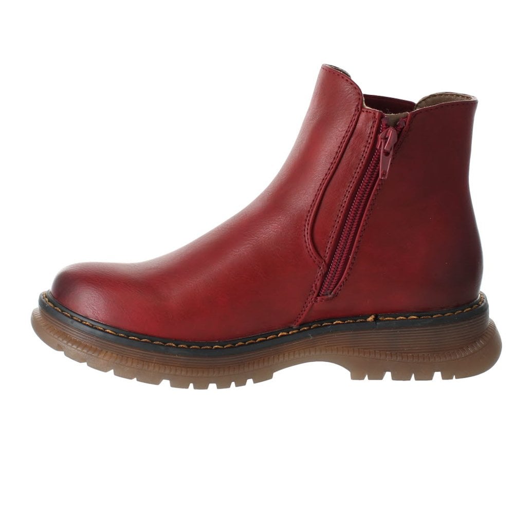 Westland by Josef Seibel Peyton 02 Vegan Ankle Boot - Red - image 007 |ww_colour=red|ww_order=007|