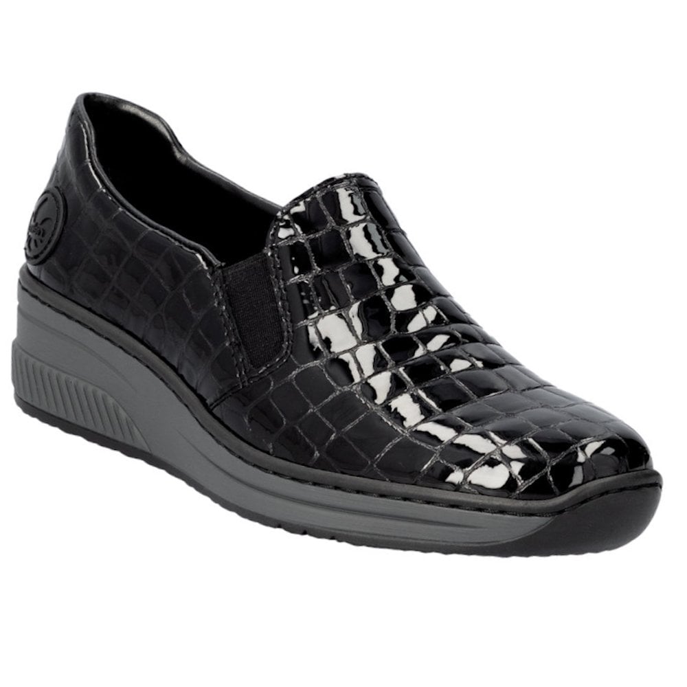 Rieker 48752 Slip On Shoe - Black - image 001 |ww_colour=black|ww_order=001|